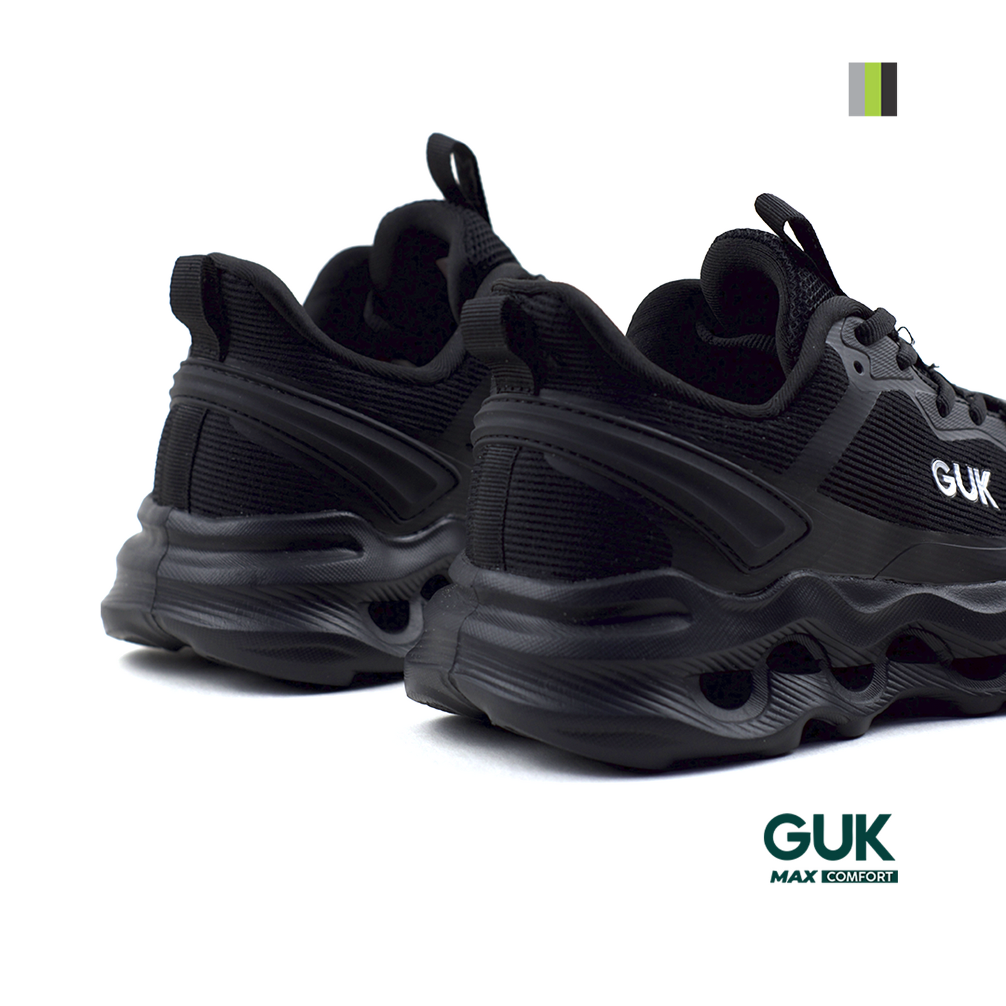 Calzado deportivo Guk hombre negro GH 7145 Pisamonte