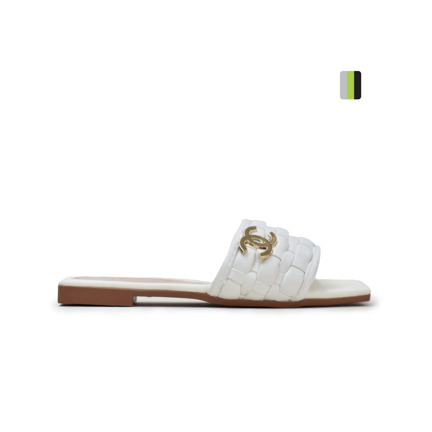 Sandalia Plana Femenina Luxury Talco - LX519 Pisamonte