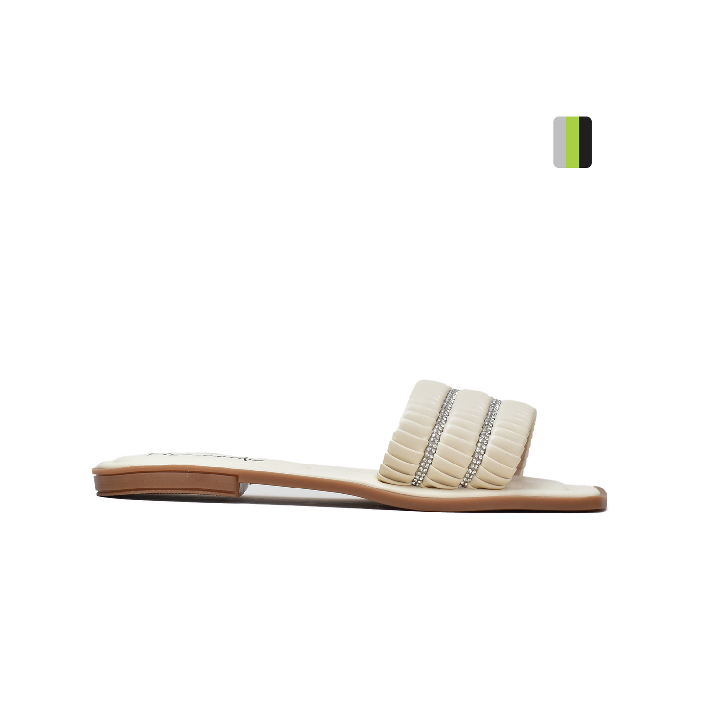 Sandalia plana Femenina Crema cobo M - 028 Pisamonte