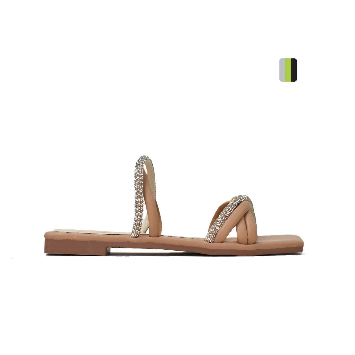 Sandalia Plana Femenina Mayka C1097 amaretto, Pisamonte