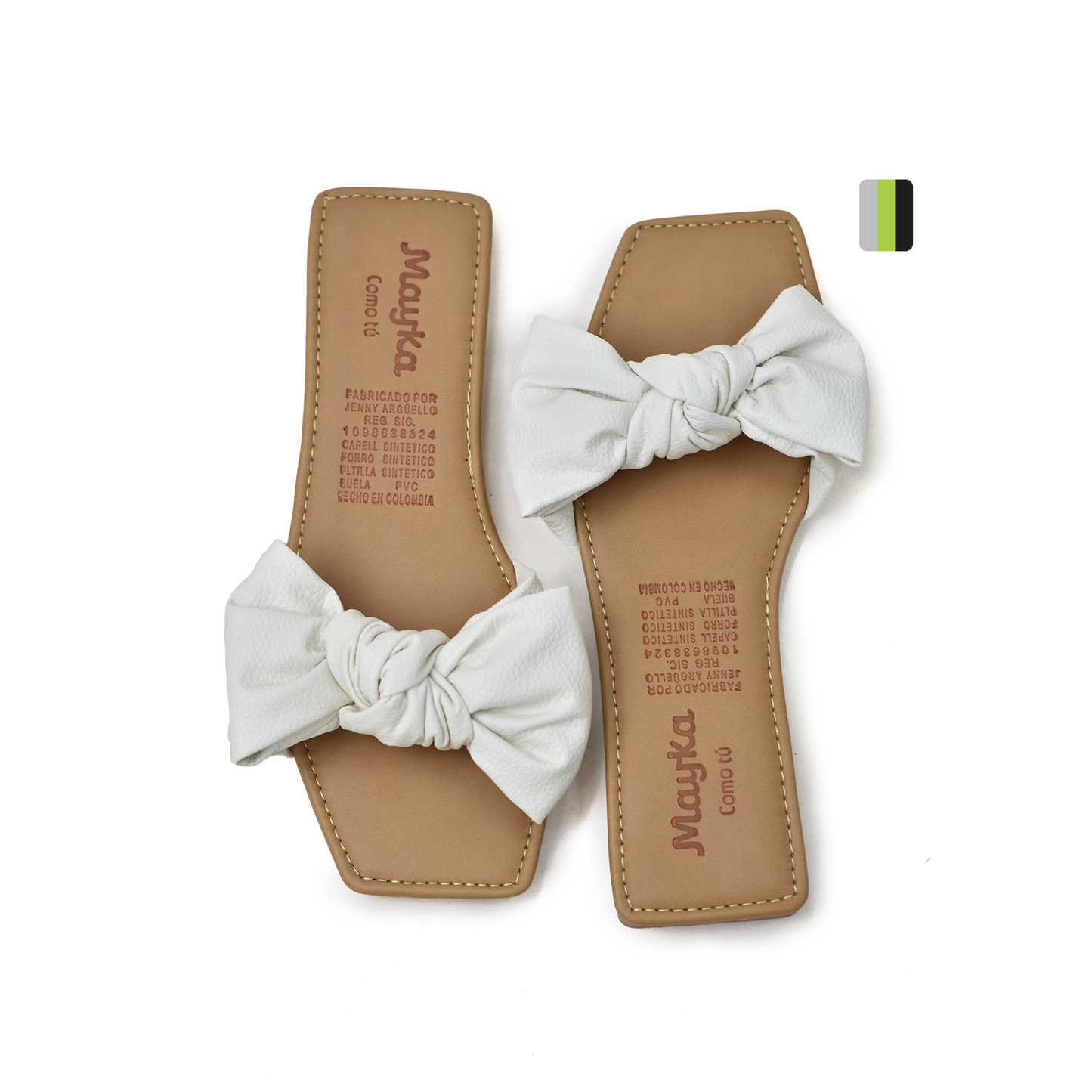Sandalia Plana Femenina Mayka C1093 tres leche, Pisamonte