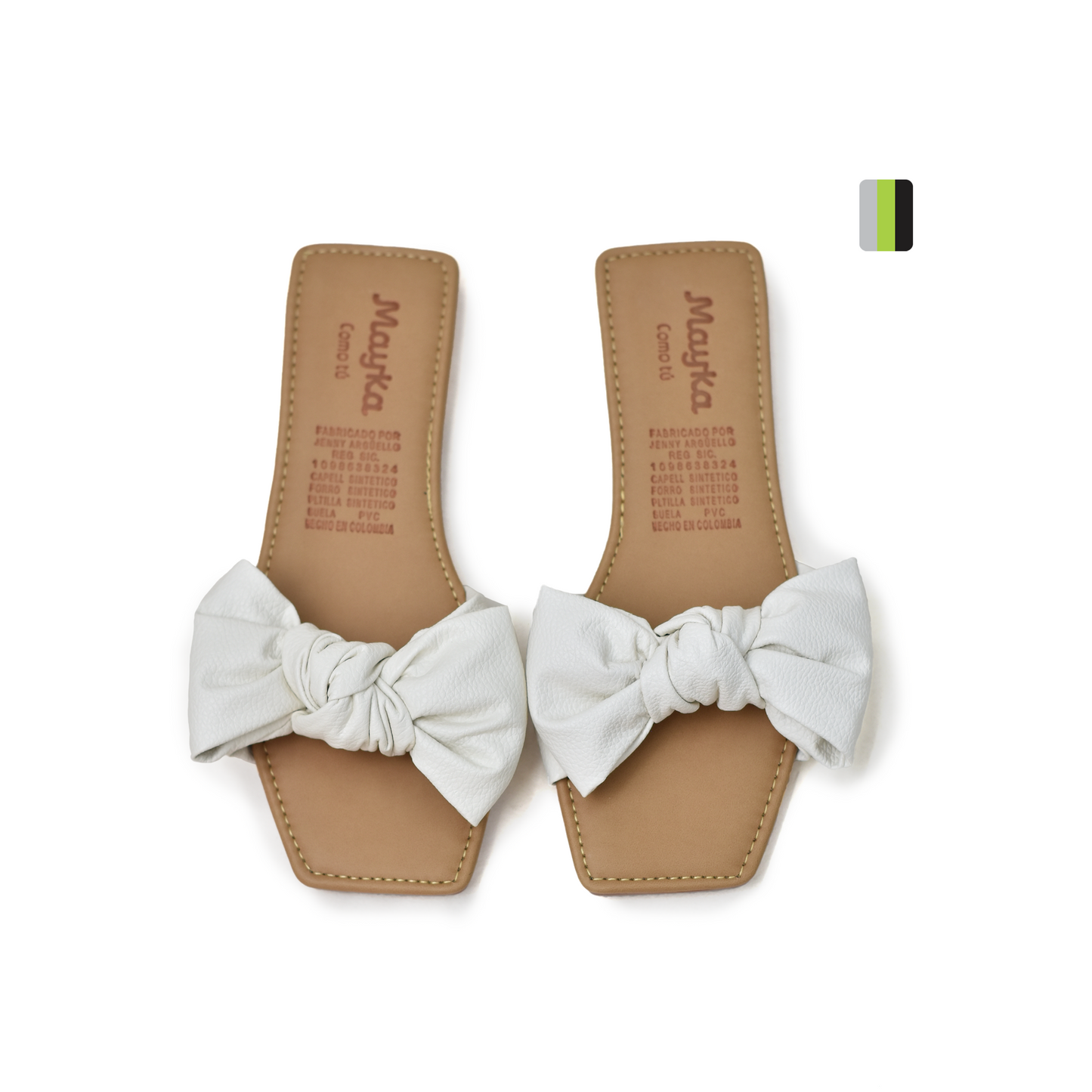 Sandalia Plana Femenina Mayka C1093 tres leche, Pisamonte