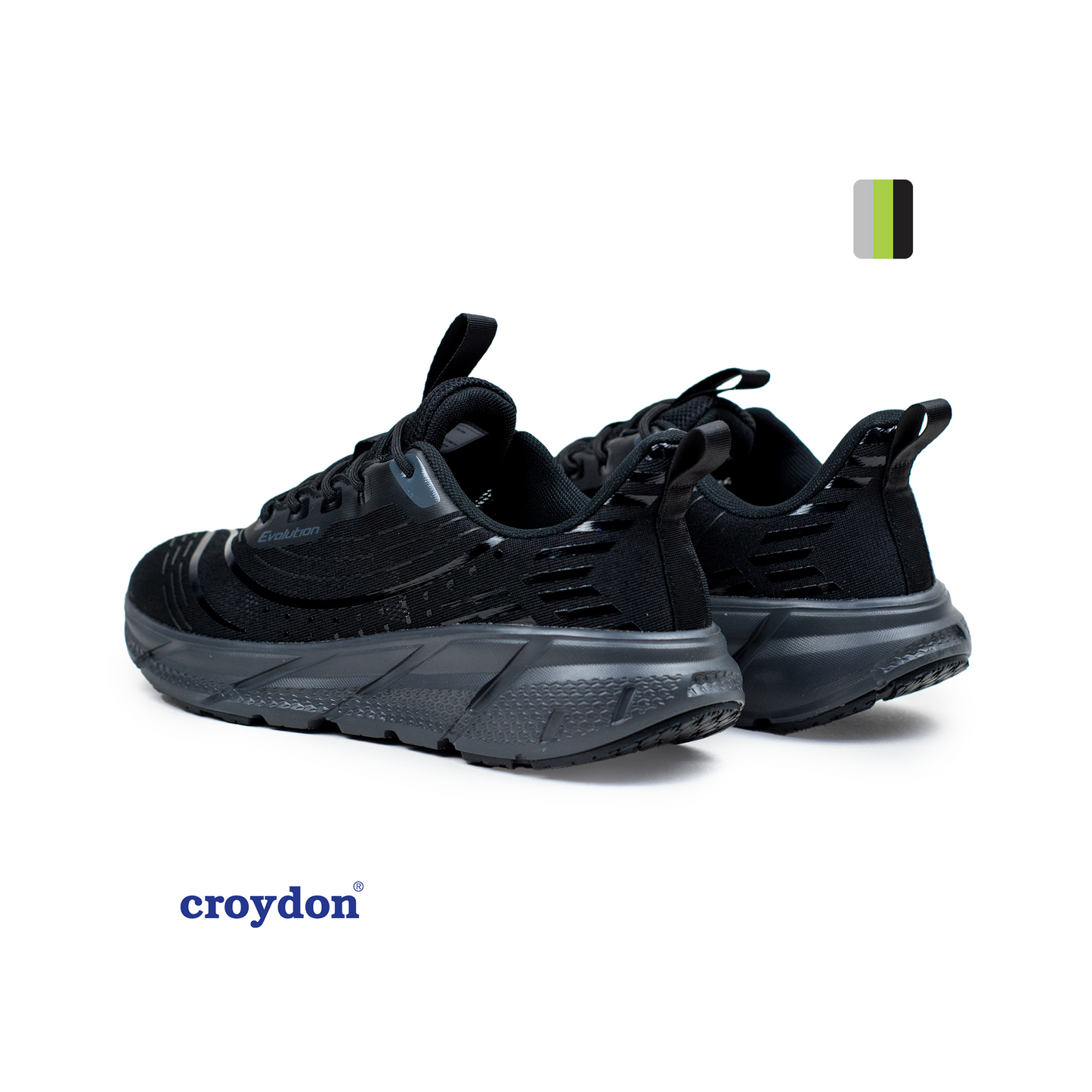 calzado deportivo de hombre Evolution Lonker negro Croydon Pisamonte