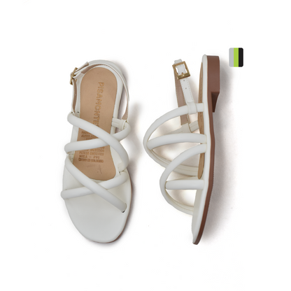 Sandalia Plana Femenina Mayka tres leche - 1319 Pisamonte