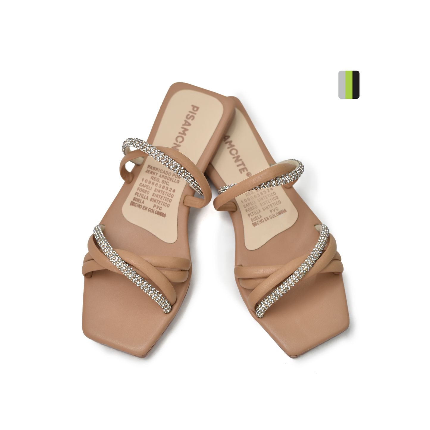 Sandalia Plana Femenina Mayka C1097 amaretto, Pisamonte