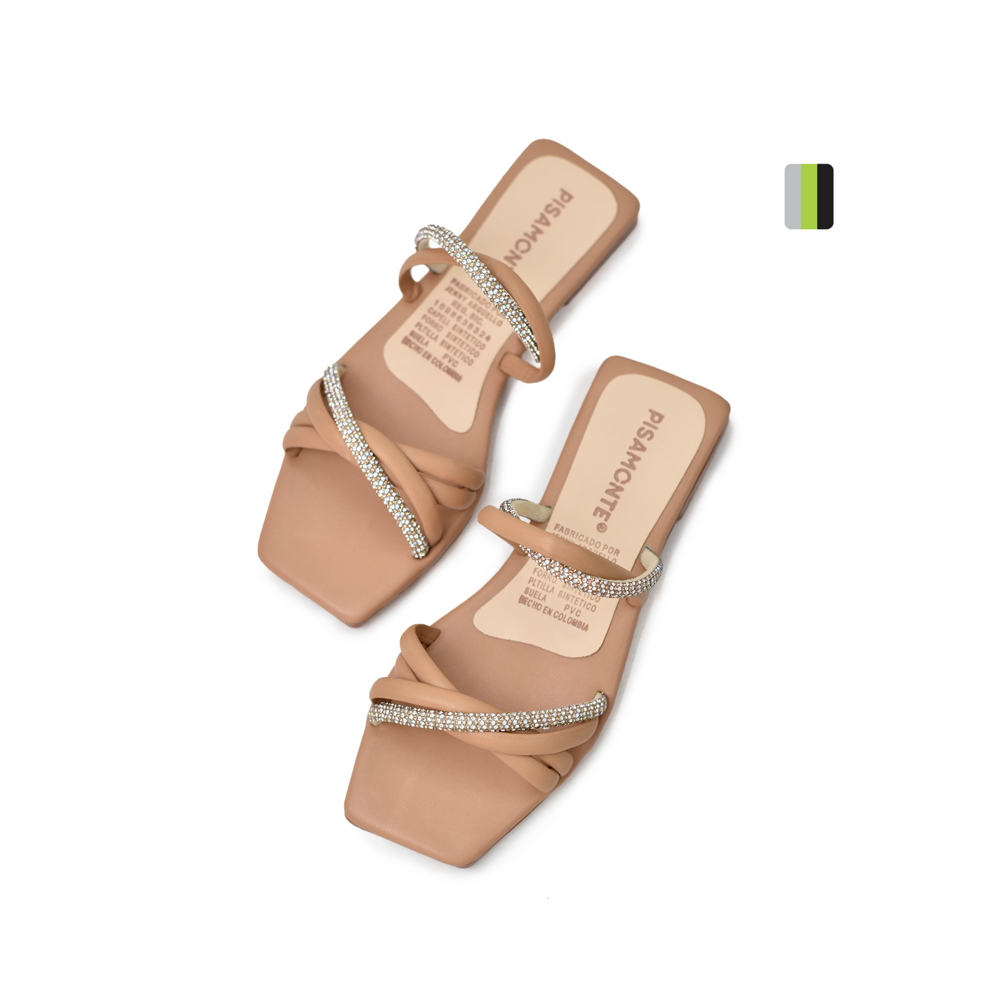 Sandalia Plana Femenina Mayka C1097 amaretto, Pisamonte