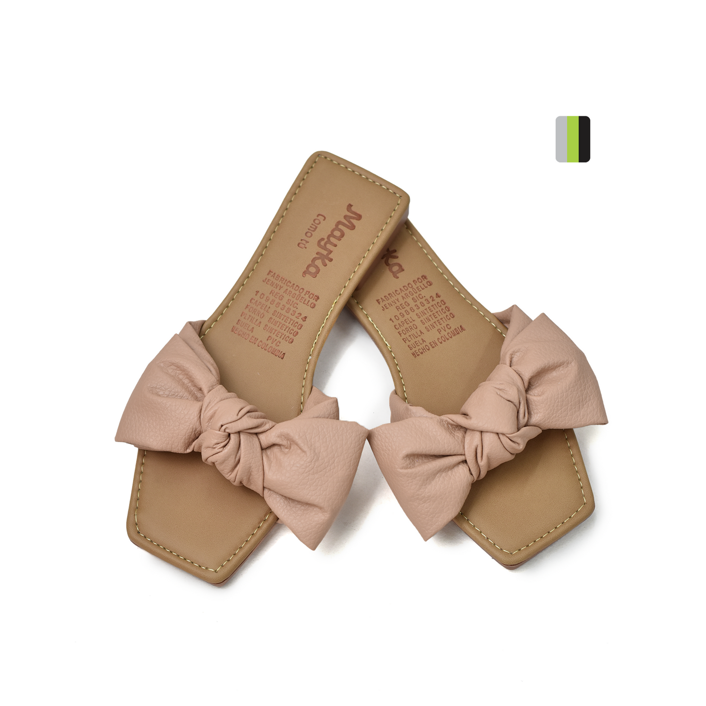 Sandalia Plana Femenina Mayka C1093 Amaretto, Pisamonte