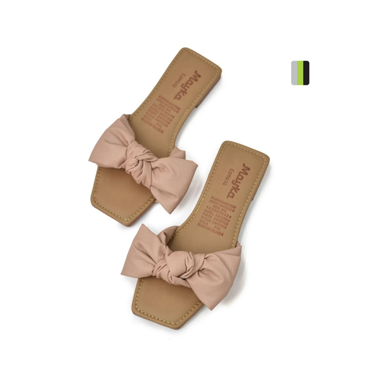 Sandalia Plana Femenina Mayka C1093 Amaretto, Pisamonte