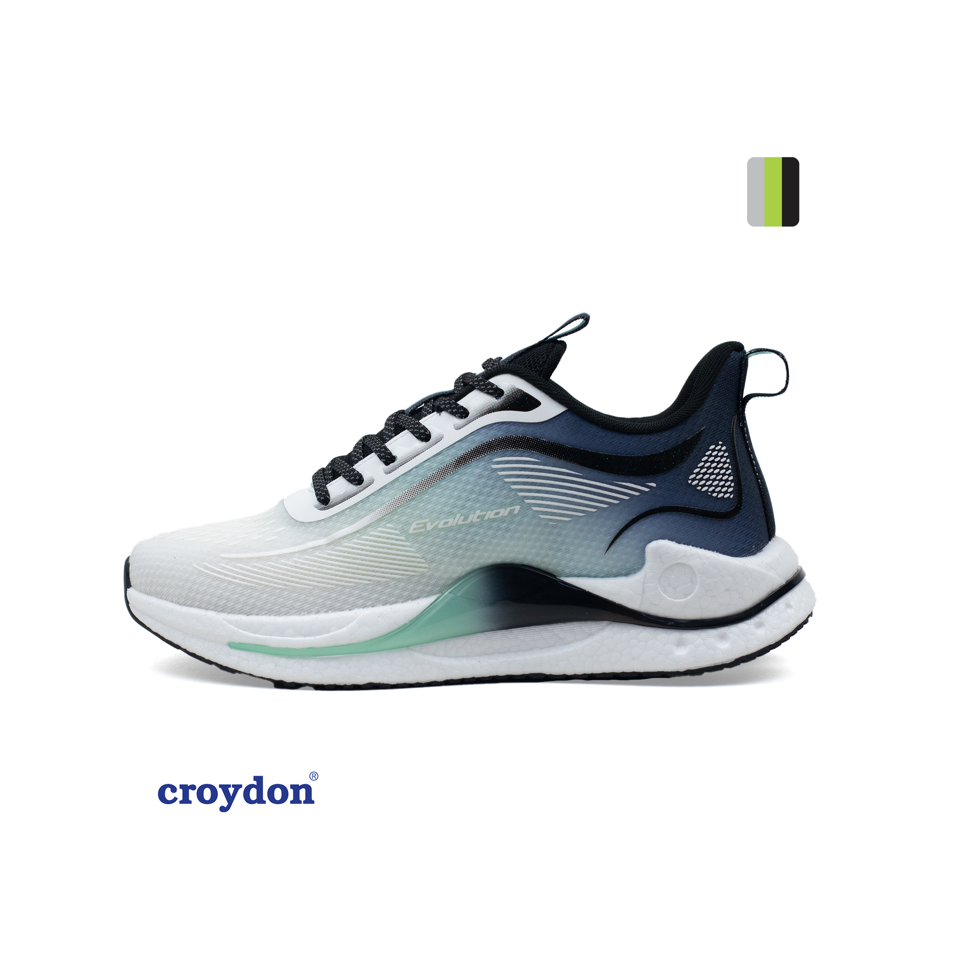 calzado deportivo de hombre Evolution Nidat Blanco x Azul Croydon Pisamonte