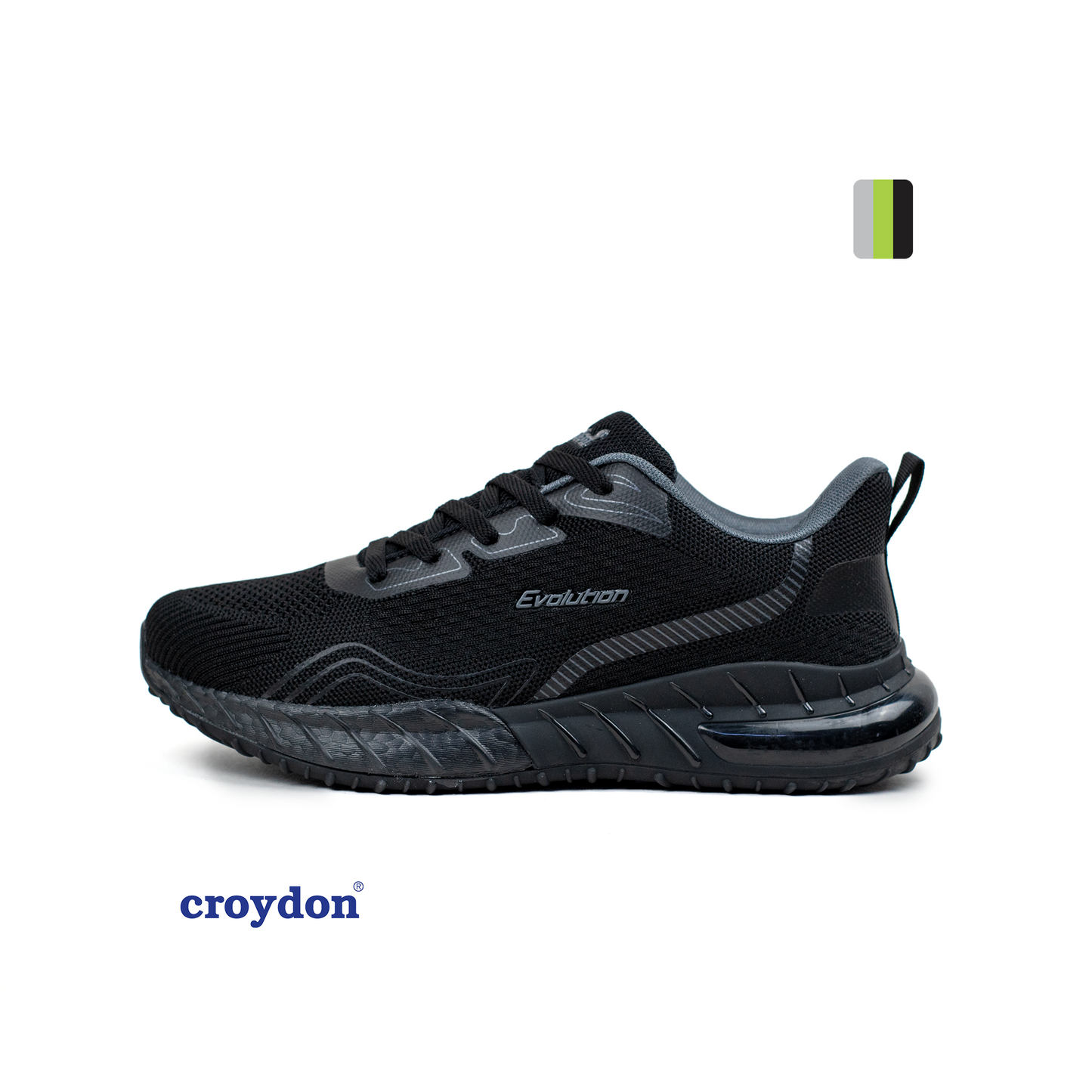 calzado deportivo de hombre Evolution Nargo negro Croydon Pisamonte
