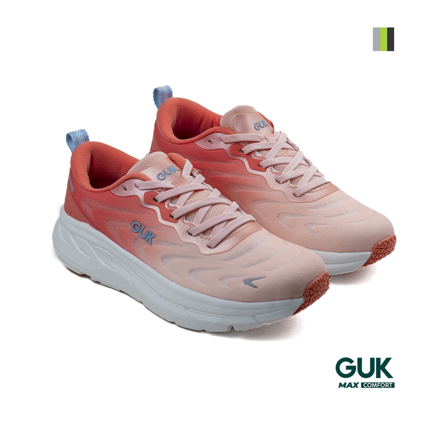 Calzado deportivo mujer Guk Pink GM767 Pisamonte