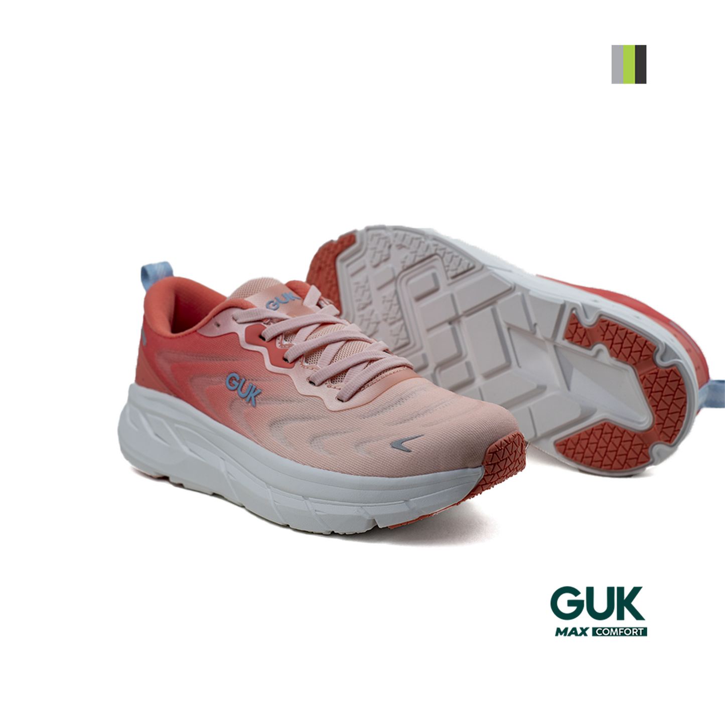 Calzado deportivo mujer Guk Pink GM767 Pisamonte